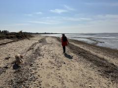 Along the beach for a bit, near Heacham